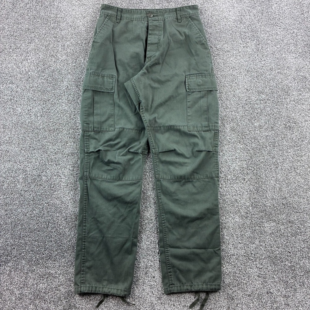 Rothco BDU Cargo Pants Mens Small Regular Green Cotton Blend Military Tactical